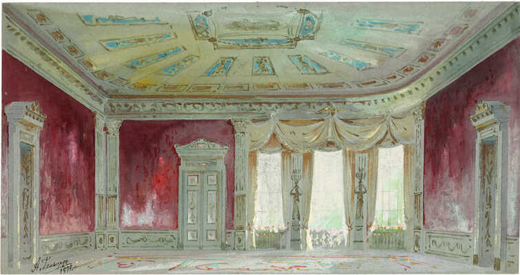 Гельцер Анатолий Фёдорович. Эскиз декорации